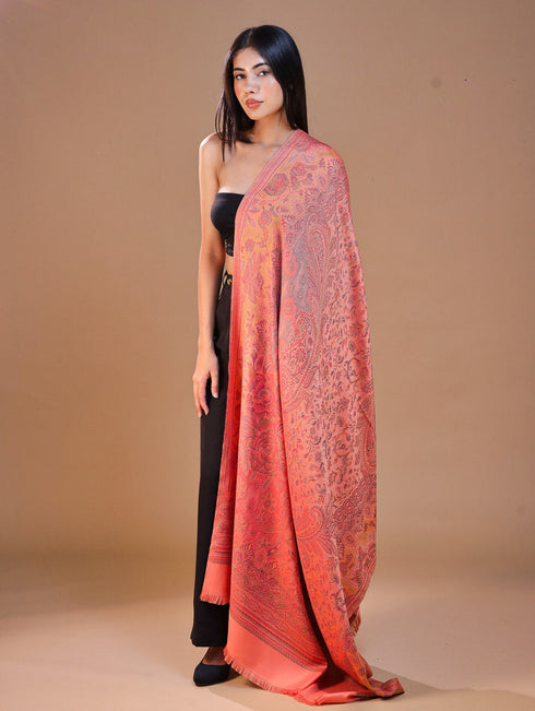 Women's Jamawar Wool Shawl